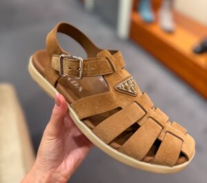 Сандалии замшевые Prada Prada Outlet