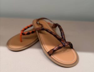 Сандалии кожаные Miu Miu Prada