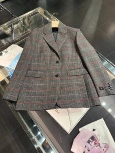 Пиджак в клетку Prada Prada
