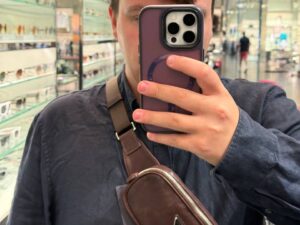Кожаная поясная сумка Prada Prada
