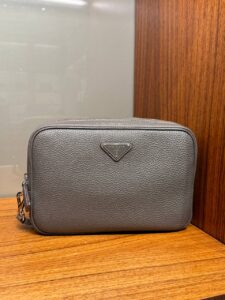 Кожаная барсетка Prada Prada Outlet