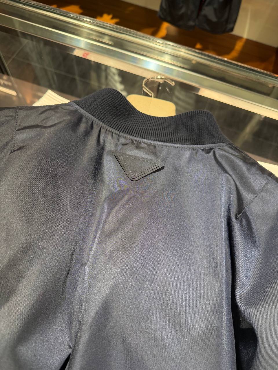 Бомбер Prada Re-Nylon синий Prada