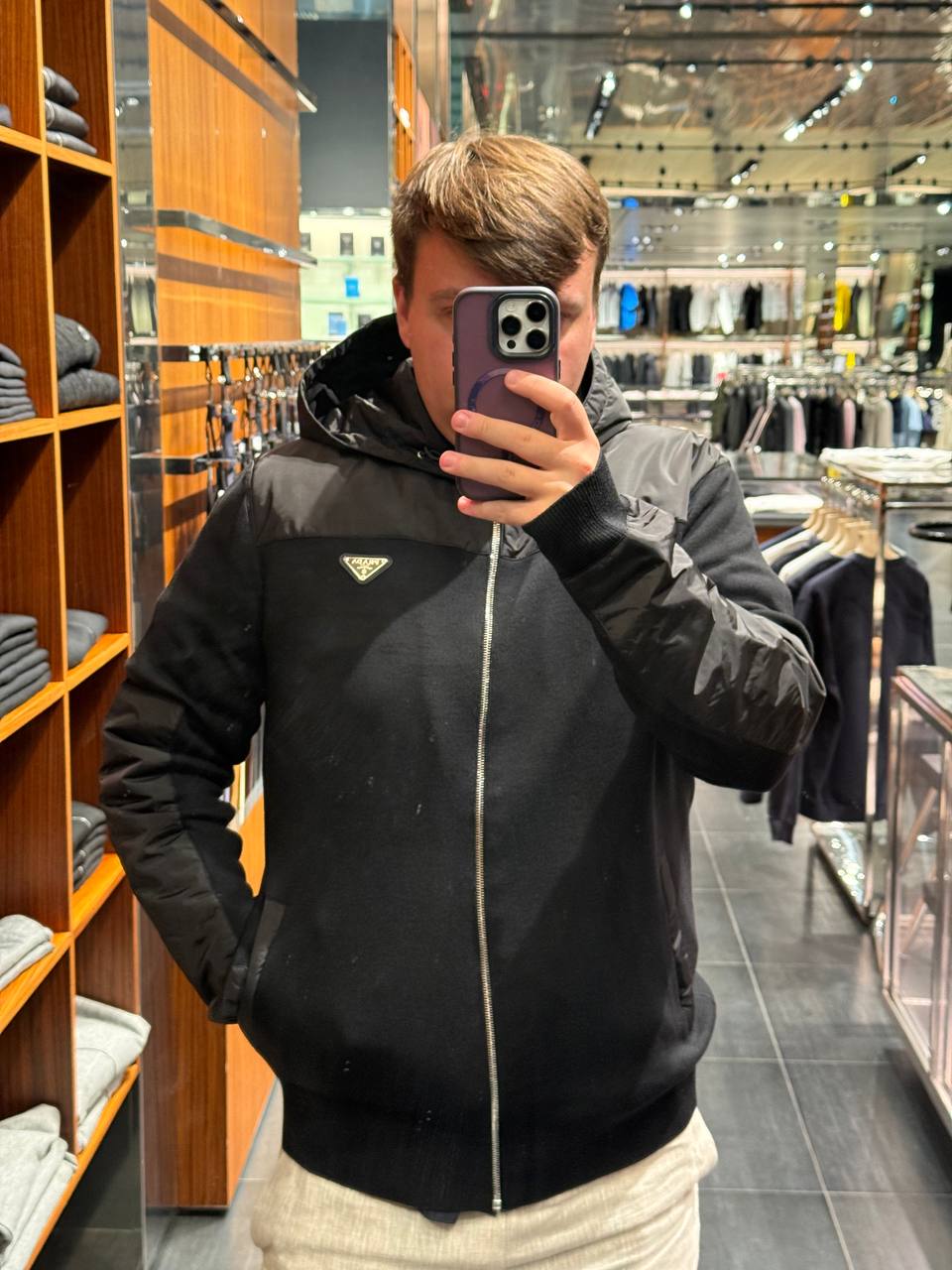 Кардиган Prada с капюшоном Prada