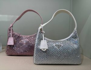Мини-сумка Prada с кристаллами Prada