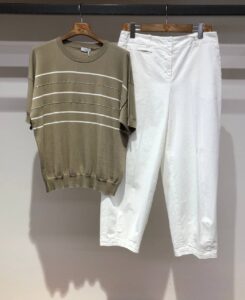 Трикотажный топ в полоску MaxMara