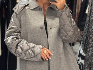 Пальто комбинированное Marina Rinaldi MaxMara