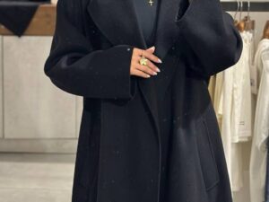 Пальто черное Weekend Max MaxMara
