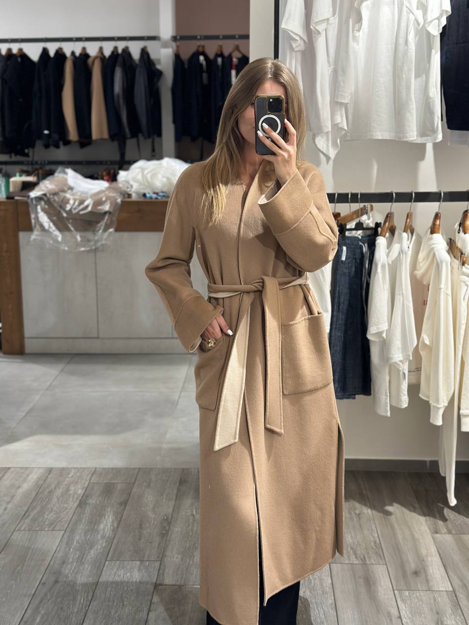 Двухстороннее шерстяное пальто MaxMara