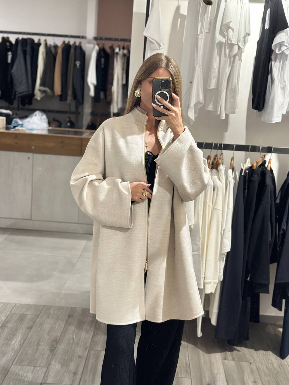 Пальто шерстяное Fabiana Filippi MaxMara