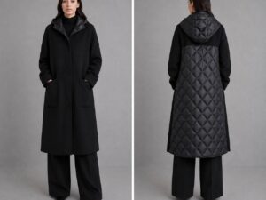 Пальто женское комбинированное MaxMara