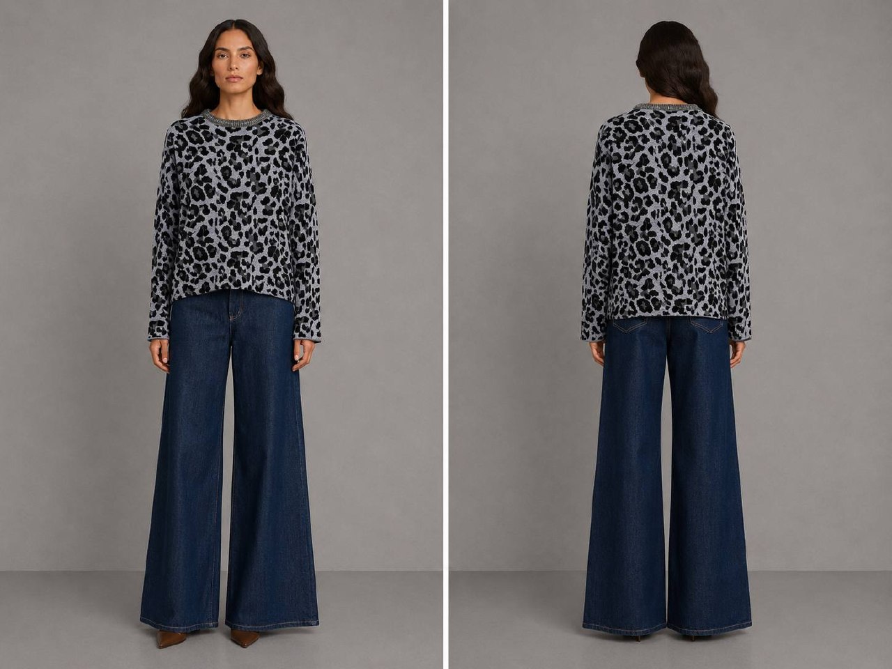 Джинсы расклешенные широкие MaxMara