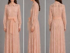 Кружевное платье макси MaxMara