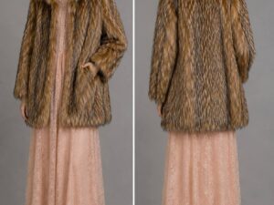 Шуба из эко-меха длинноворсовая MaxMara