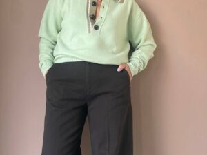 Трикотажное поло мятного цвета MaxMara