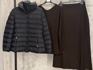 Куртка женская стеганая черная MaxMara