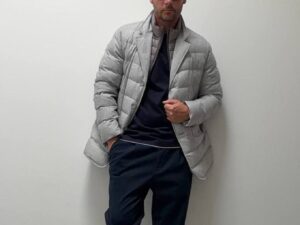 Стеганая куртка-пиджак мужская MaxMara