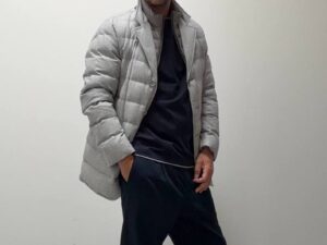 Стеганая куртка-пиджак мужская MaxMara