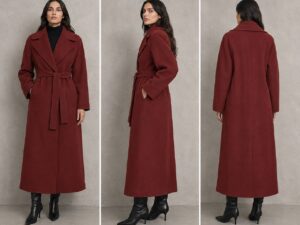 Пальто макси с поясом MaxMara