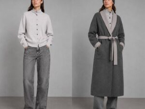 Кардиган светло-серый трикотажный MaxMara