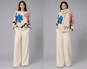 Джемпер женский фактурной вязки MaxMara