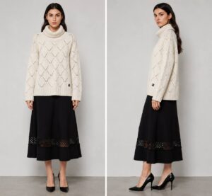 Свитер женский фактурной вязки MaxMara