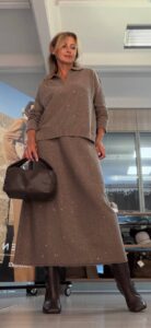 Джемпер-поло с пайетками MaxMara