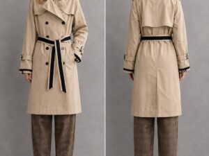 Двубортный тренч ADD бежевый MaxMara