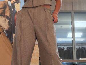 Широкие брюки палаццо бежевые MaxMara