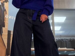 Джемпер с запахом синий MaxMara