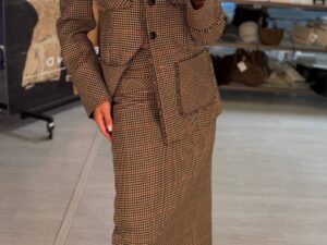 Твидовый жакет в клетку MaxMara