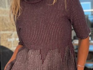 Трикотажный топ с люрексом MaxMara