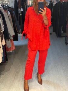 Блуза женская с перфорацией MaxMara
