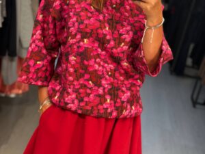 Блуза женская с принтом MaxMara