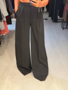 Брюки палаццо черные широкие MaxMara