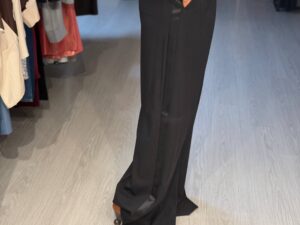 Брюки палаццо черные широкие MaxMara