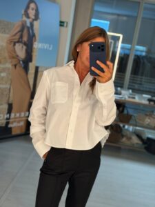 Рубашка женская белая MaxMara