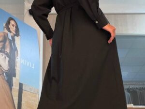 Черное платье миди с MaxMara