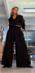 Брюки палаццо с контрастной MaxMara