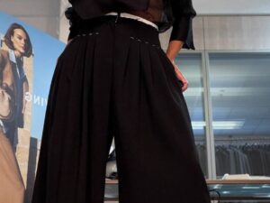 Брюки палаццо с контрастной MaxMara