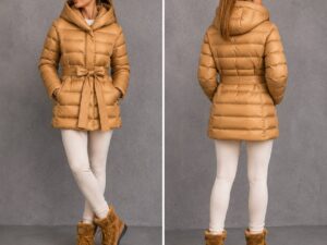 Пуховик женский ADD кэмел MaxMara