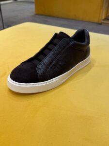 Мужские кеды из кожи MaxMara