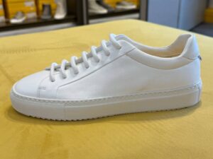 Кеды мужские белые кожаные MaxMara
