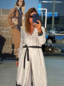 Платье-рубашка в полоску с MaxMara
