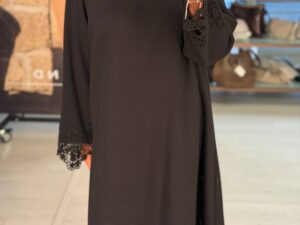 Черное платье с ажурными MaxMara