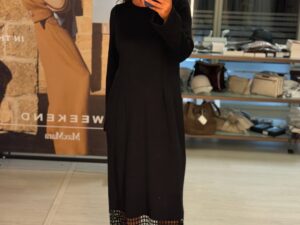 Платье миди черного цвета MaxMara