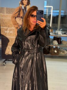Кожаный тренч с поясом MaxMara