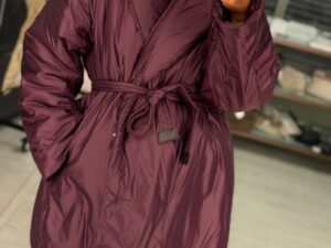 Утепленная куртка с поясом MaxMara