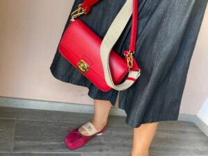 Джинсовое платье миди свободного MaxMara
