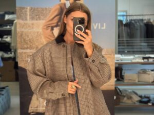 Куртка-жакет женская в клетку MaxMara
