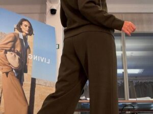 Брюки женские трикотажные оливковые MaxMara